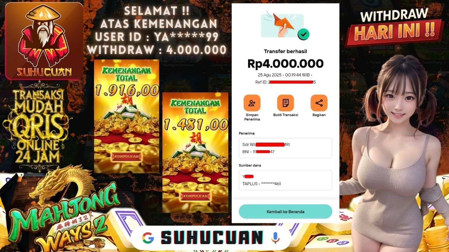 SUHUCUAN JACKPOT SLOT MAHJONG WAYS 2